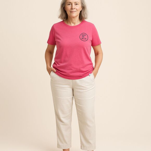 J Jill Linen Stretch Cream Pull On Elastic Waist w/Pockets Pants Women's Size XL - Picture 1 of 8